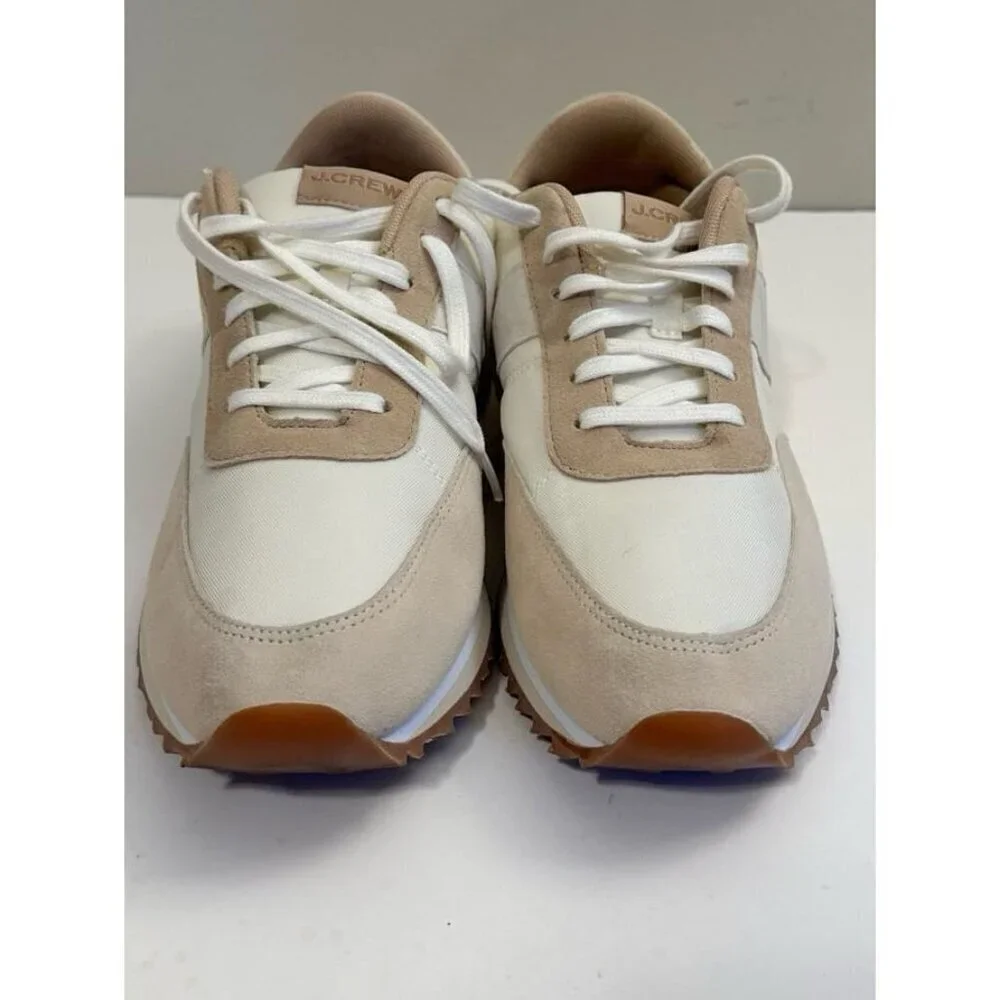J. Crew Women’s trainers in Colorblock Clay Ivory Sneakers Size 9.0